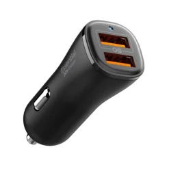 ŁADOWARKA SAMOCHODOWA SPIGEN ESSENTIAL EV302 2-PORT CAR CHARGER 30W CZARNA