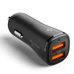 ŁADOWARKA SAMOCHODOWA SPIGEN ESSENTIAL EV302 2-PORT CAR CHARGER 30W CZARNA