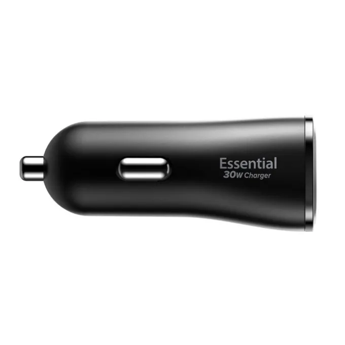 ŁADOWARKA SAMOCHODOWA SPIGEN ESSENTIAL EV302 2-PORT CAR CHARGER 30W CZARNA