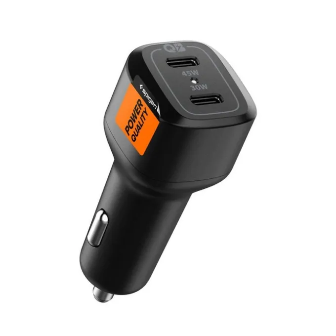 Ładowarka Samochodowa SPIGEN Pc2200 Arcstation 2-port Car Charger Pd75w Black