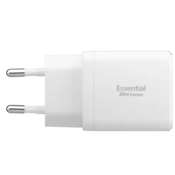 ŁADOWARKA SIECIOWA SPIGEN ESSENTIAL EE202EU 2-PORTOWA 20W BIAŁA