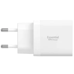 ŁADOWARKA SIECIOWA SPIGEN ESSENTIAL EE472EU 2-PORTOWA 47W BIAŁA