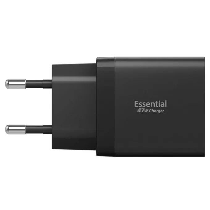 ŁADOWARKA SIECIOWA SPIGEN ESSENTIAL EE472EU 2-PORTOWA 47W CZARNA