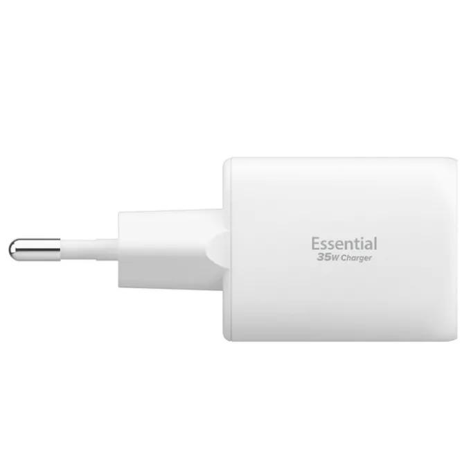 ŁADOWARKA SIECIOWA SPIGEN ESSENTIAL EE352EU 2-PORTOWA 35W BIAŁA