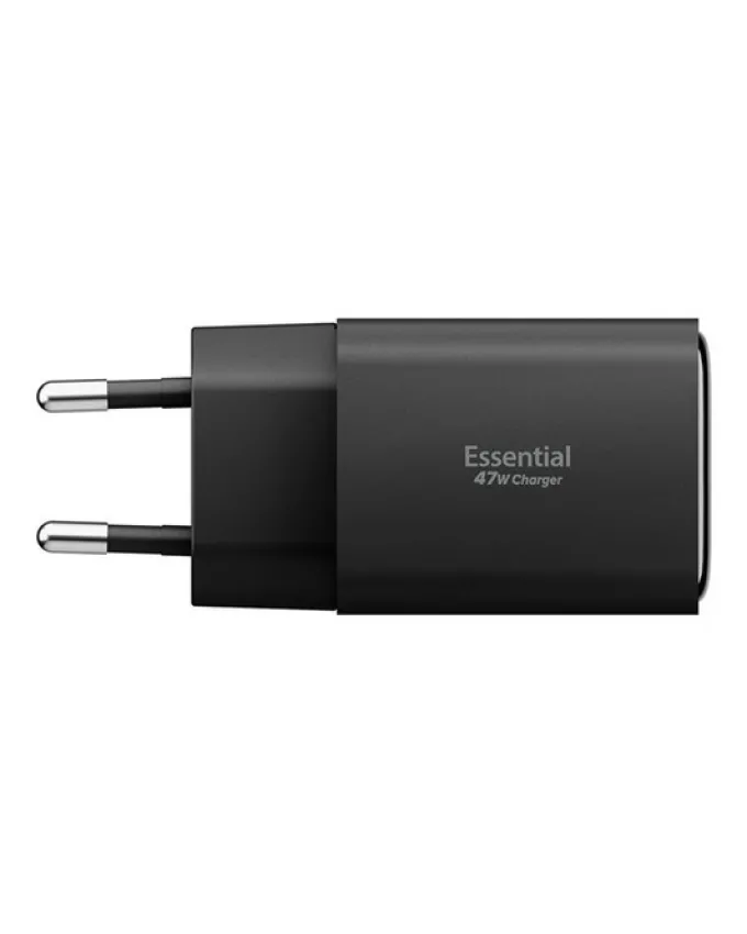 ŁADOWARKA SIECIOWA SPIGEN ESSENTIAL 47W USB-C USB-A EE473EU CZARNA