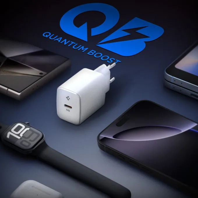 ŁADOWARKA SPIGEN ESSENTIAL EE201EU 1-PORT NETWORK CHARGER 20W BIAŁA
