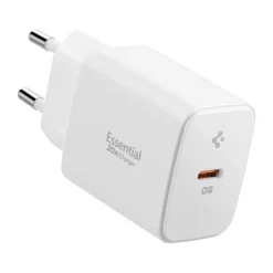 ŁADOWARKA SPIGEN ESSENTIAL EE201EU 1-PORT NETWORK CHARGER 20W BIAŁA