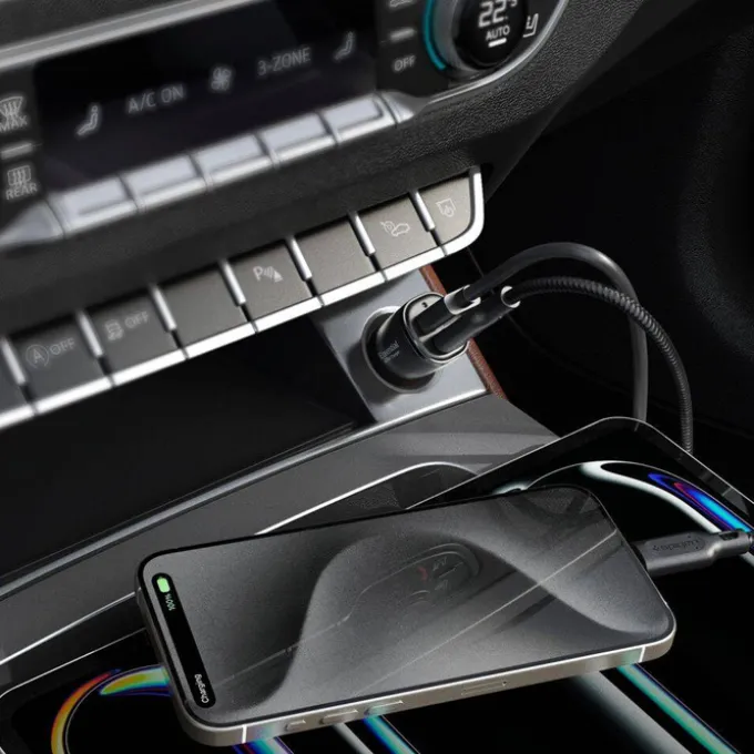 ŁADOWARKA SPIGEN EV482 ARCSTATION ESSENTIAL CAR CHARGER 48W BLACK