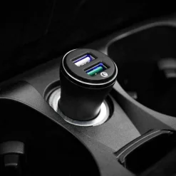 Ładowarka SPIGEN F27qc Qc3.0 2-port Car Charger Black Czarna
