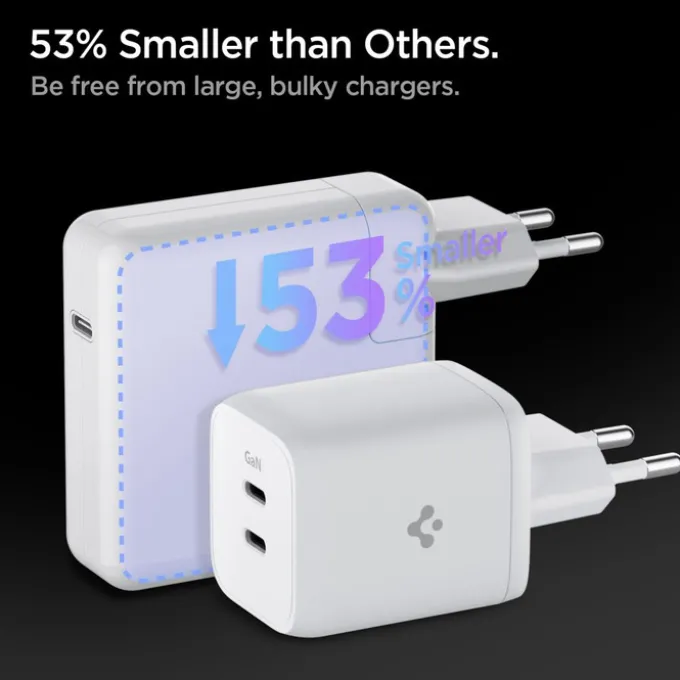 Ładowarka SPIGEN Pe2106eu Powerarc 2-port Network Charger Pd65w White
