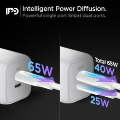 Ładowarka SPIGEN Pe2106eu Powerarc 2-port Network Charger Pd65w White