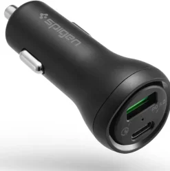 Ładowarka SPIGEN STEADIBOOST F31QC 2-PORT CAR CHARGER PD27W/QC3.0 BLACK