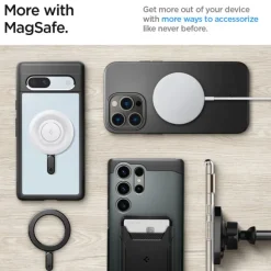 Blaszka Ring Spigen Onetap Ring Magnetic Magsafe Plate Carbon