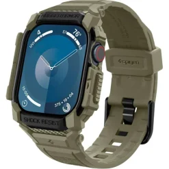 BRANSOLETA SPIGEN RUGGED ARMOR ”PRO” APPLE WATCH 10 (46 MM) VINTAGE KHAKI