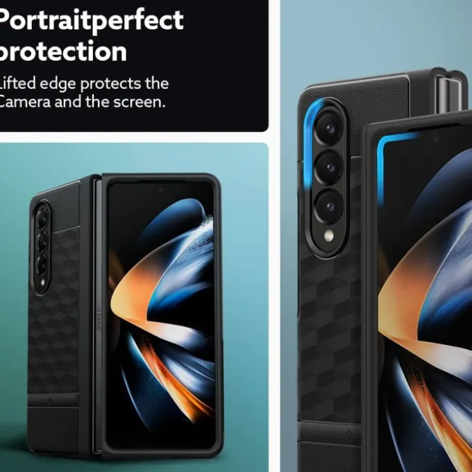 Etui Caseology Parallax Galaxy Z Fold 5 Matte Black Case
