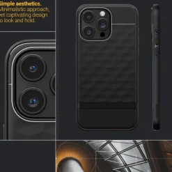 Etui Caseology Parallax Mag Magsafe iPhone 15 Pro Matte Black Case