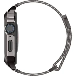 Etui i Pasek Spigen Metal Fit Pro Apple Watch SE 4 5 6 7 8 9 44 / 45 mm Grafitowe