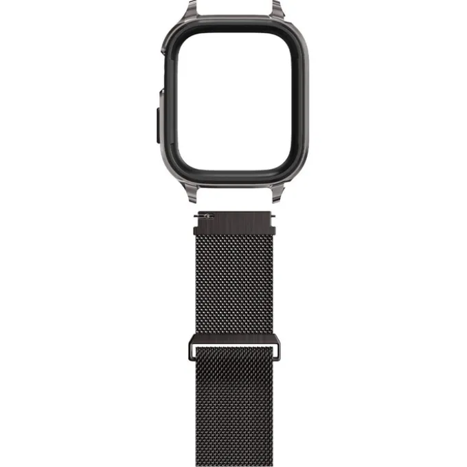 Etui i Pasek Spigen Metal Fit Pro Apple Watch SE 4 5 6 7 8 9 44 / 45 mm Grafitowe