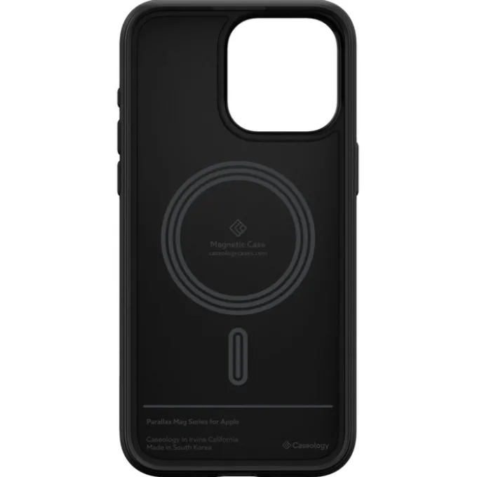 Etui iPhone 15 Pro Max Caseology Parallax Mag Magsafe Matte Black Case
