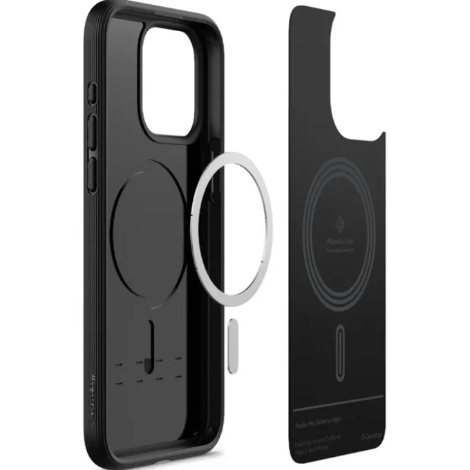 Etui iPhone 15 Pro Max Caseology Parallax Mag Magsafe Matte Black Case