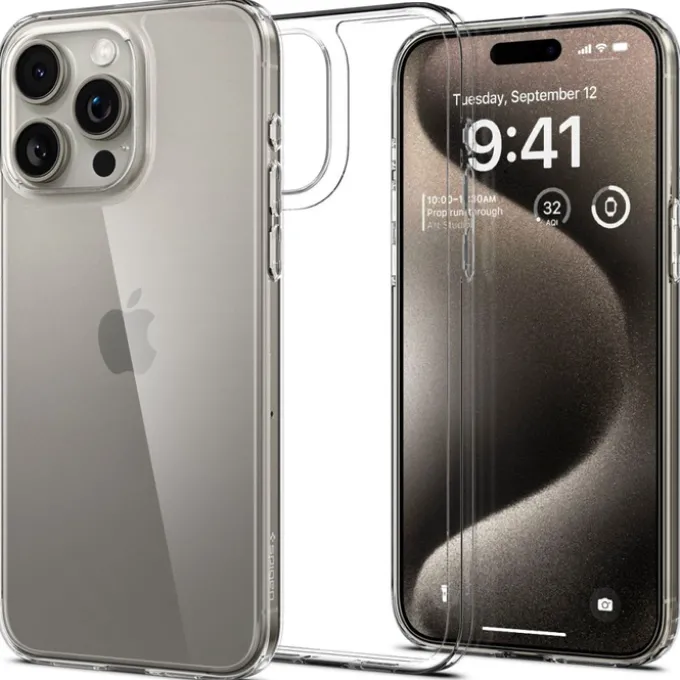 Etui iPhone 15 Pro Max Spigen Airskin Hybrid Crystal Clear Case