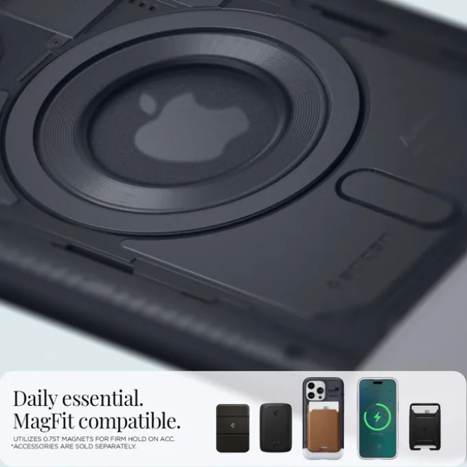 Etui iPhone 15 Pro Max Spigen Classic C1 Mag Magsafe Graphite Case