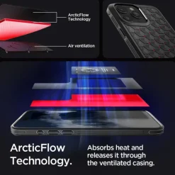 Etui iPhone 15 Pro Max Spigen Cryo Armor Cryo Red