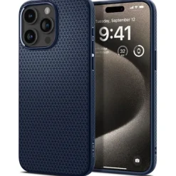Etui iPhone 15 Pro Max Spigen Liquid Air Navy Blue Case