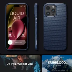 Etui iPhone 15 Pro Max Spigen Liquid Air Navy Blue Case