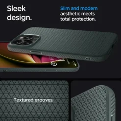 Etui iPhone 15 Pro Max Spigen Liquid Air Abyss Green Case