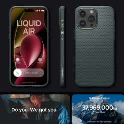 Etui iPhone 15 Pro Max Spigen Liquid Air Abyss Green Case