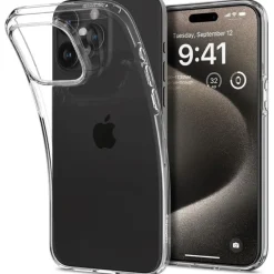 Etui iPhone 15 Pro Max Spigen Liquid Crystal Crystal Clear Case