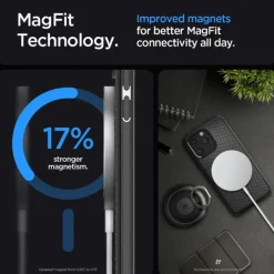 Etui iPhone 15 Pro Max Spigen Mag Armor Magsafe Matte Black Case