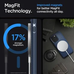 Etui iPhone 15 Pro Max Spigen Mag Armor Magsafe Navy Blue Case