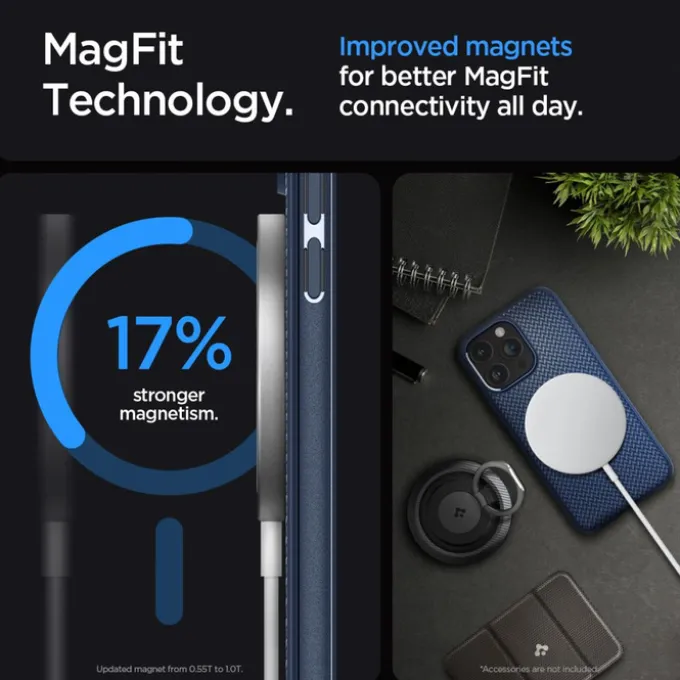 Etui iPhone 15 Pro Max Spigen Mag Armor Magsafe Navy Blue Case