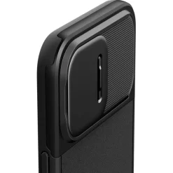 Etui iPhone 15 Pro Max Spigen Optik Armor Mag Magsafe Black Case