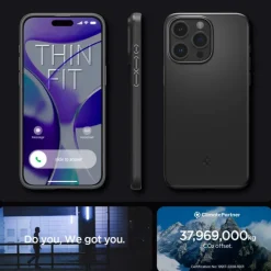 Etui iPhone 15 Pro Max Spigen Thin Fit Black Case