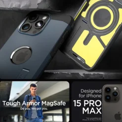 Etui iPhone 15 Pro Max Spigen Tough Armor Mag Magsafe Metal Slate