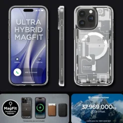 Etui iPhone 15 Pro Max Spigen Ultra Hybrid Mag Magsafe Zero One White Case
