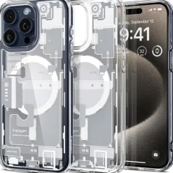 Etui iPhone 15 Pro Max Spigen Ultra Hybrid Mag Magsafe Zero One White Case