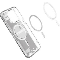 Etui iPhone 15 Pro Max Spigen Ultra Hybrid Mag Magsafe Zero One White Case