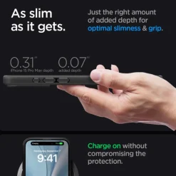 Etui iPhone 15 Pro Max Spigen Ultra Hybrid Mag Magsafe Frost Black Case
