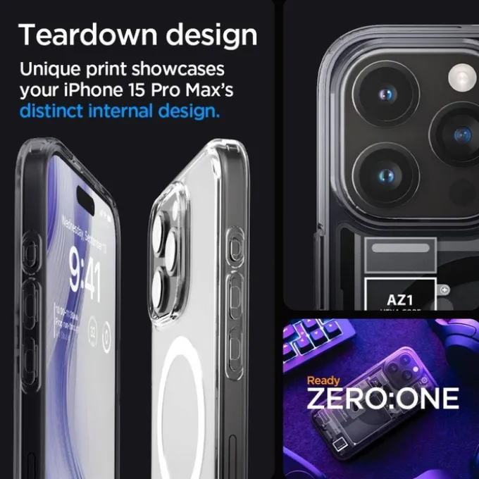 Etui iPhone 15 Pro Max Spigen Ultra Hybrid Mag Magsafe Zero One Case