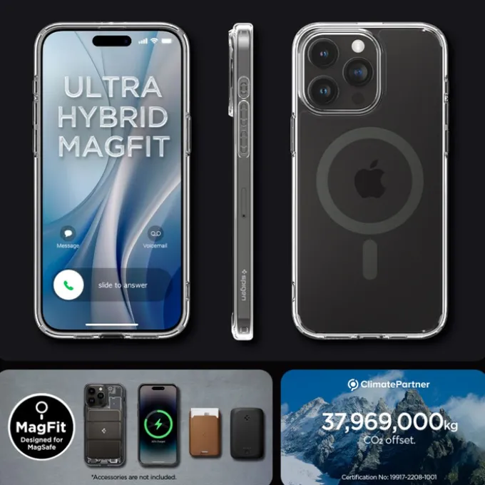 Etui iPhone 15 Pro Max Spigen Ultra Hybrid Mag Magsafe Graphite Case