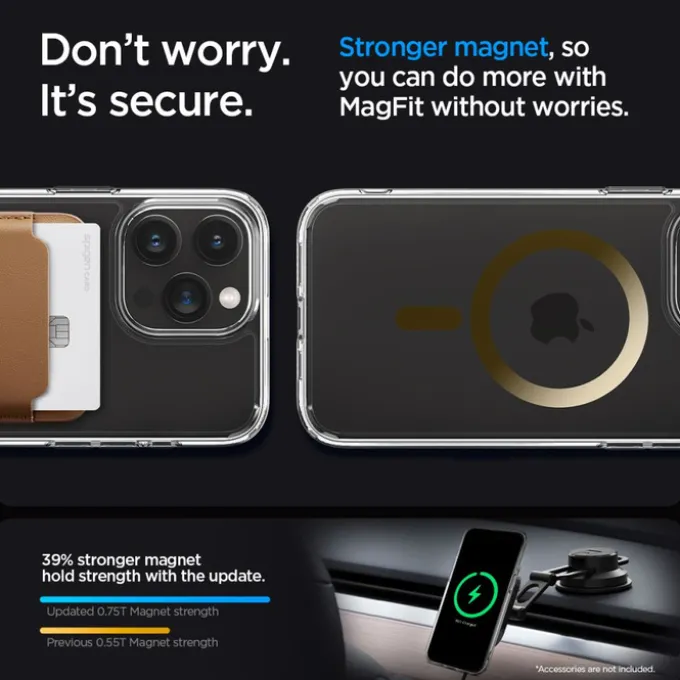 Etui iPhone 15 Pro Max Spigen Ultra Hybrid Mag Magsafe Gold Case