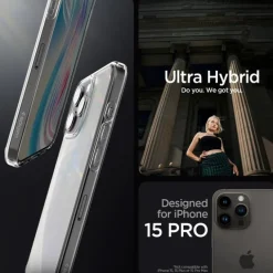Etui iPhone 15 Pro Max Spigen Ultra Hybrid Frost Clear Case