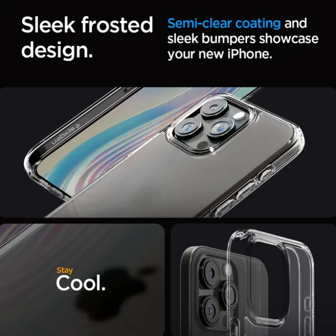 Etui iPhone 15 Pro Max Spigen Ultra Hybrid Frost Clear Case