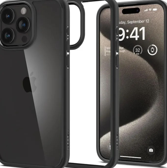 Etui iPhone 15 Pro Max Spigen Ultra Hybrid Matte Black Case