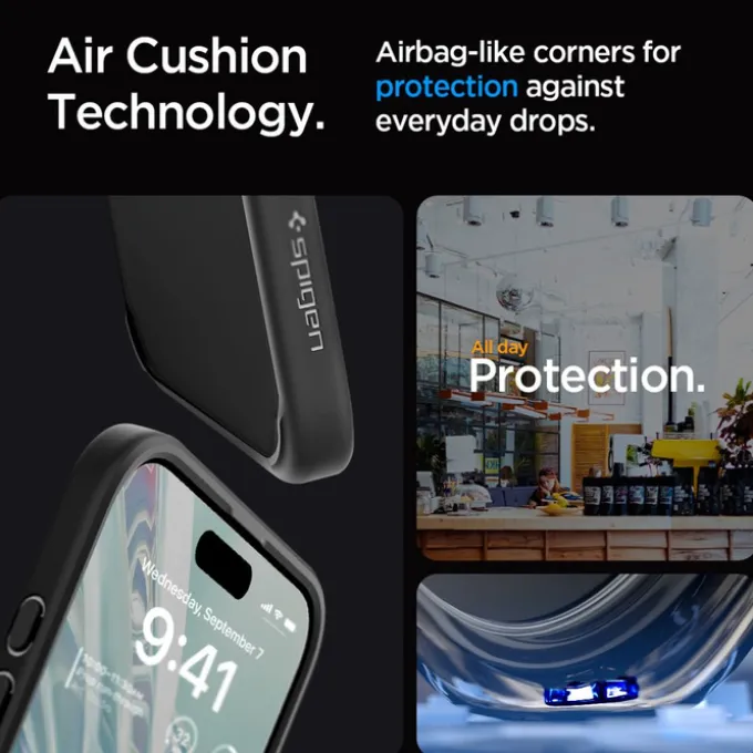 Etui iPhone 15 Pro Max Spigen Ultra Hybrid Matte Black Case