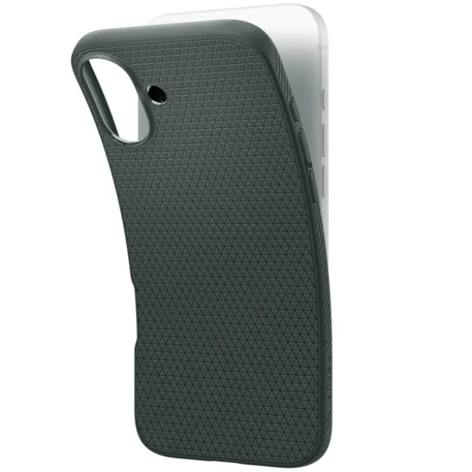 Etui iPhone 16 Spigen Liquid Air Abyss Green